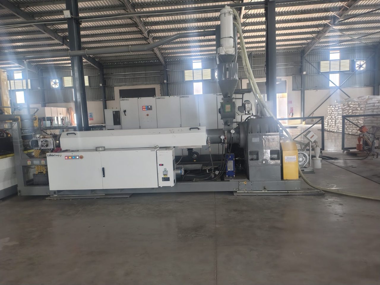Lohia Corp extruder line in the plant