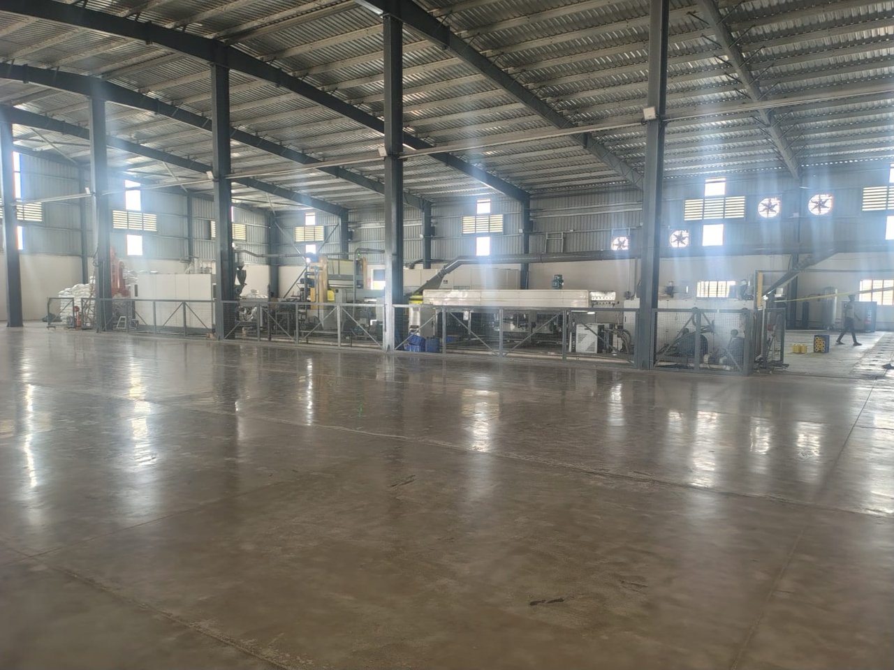 Wide view of the plant hall